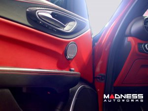 Alfa Romeo Giulia Carbon Fiber Door Speaker Frame - Front - Small